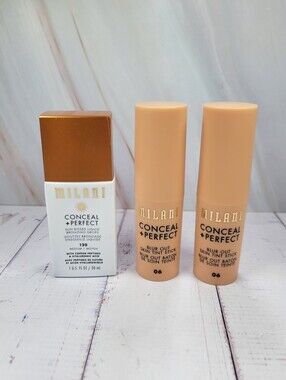 Milani Conceal + Perfect Blur Out Skin Tint Sticks & Bronzing Drops Bundle NEW!